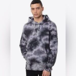 Aero New York Logo Tie-Dye Pullover Hoodie - Mens Size S